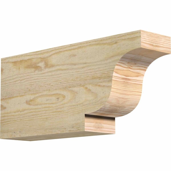 Ekena Millwork Newport Rough Sawn Rafter Tail, Douglas Fir, 4"W x 8"H x 18"L RFT04X08X18NEW00RDF - main
